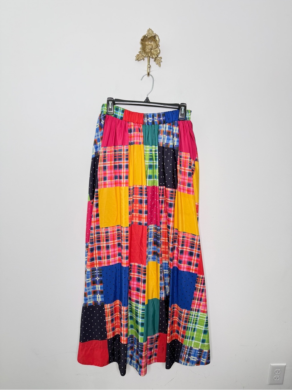 Anthropologie Maeve Patchwork A-line Skirt S